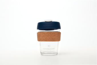 Roasting Plant Coffee Keep Cup - Glass Cork 12oz
